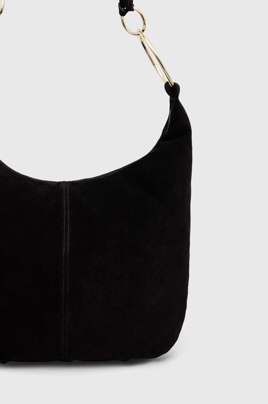 Accesorii Answear Lab geanta de mana din piele intoarsa it0337.FKK negru