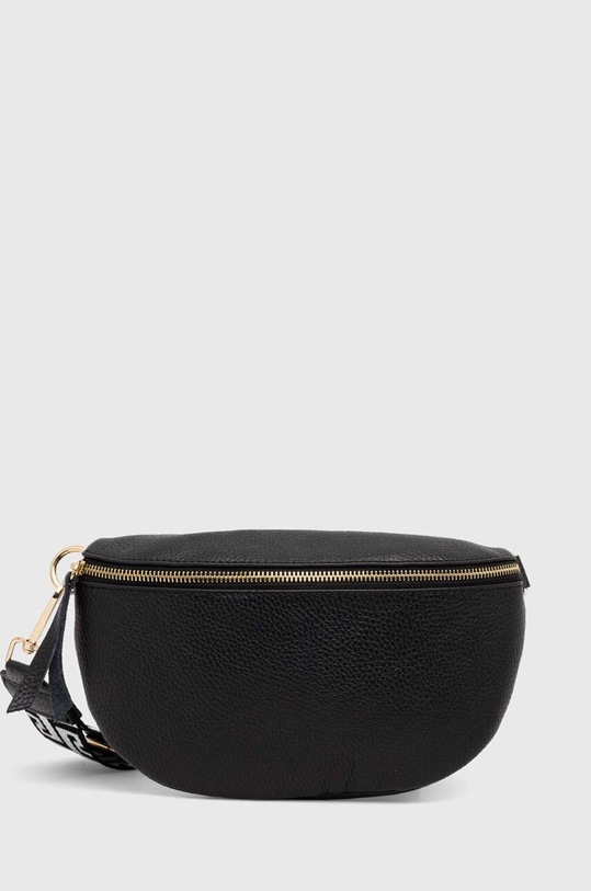 Answear.LAB torebka skórzana skóra licowa czarny m.0821.1HWK