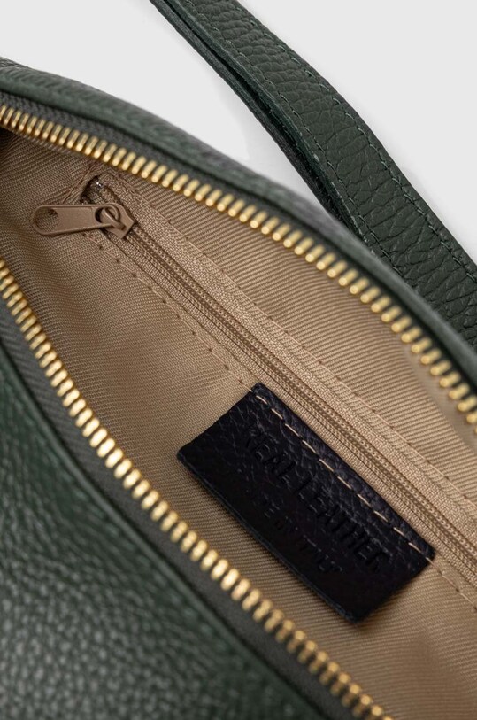 Answear Lab poseta de piele verde m.0883.HWK