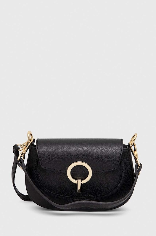 Шкіряна сумочка Answear.LAB лицьова шкіра чорний 890.HWK