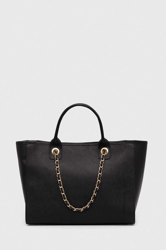 Kožená kabelka Answear.LAB usňová koža čierna 230628.HWK