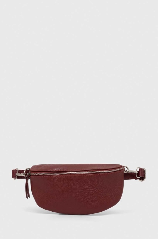 Answear Lab borseta de piele uni rosu 947.IKK