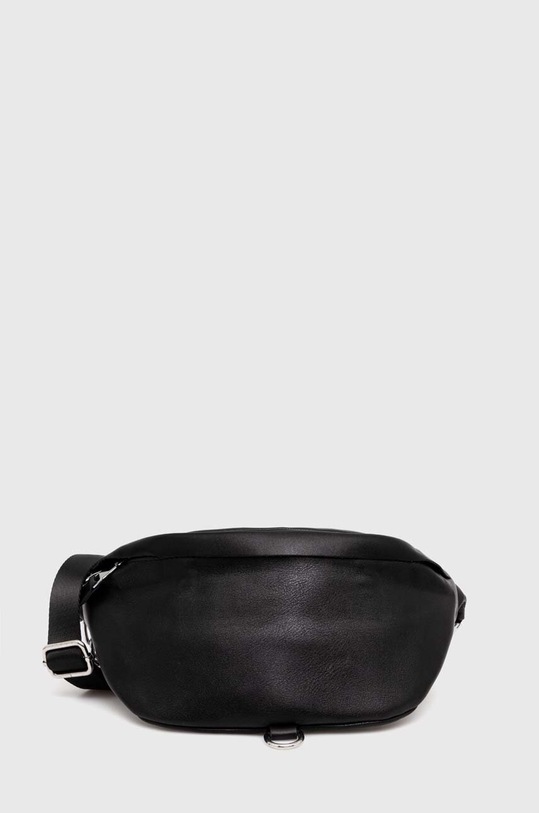 Answear Lab borseta de piele uni negru 1201126.cdb