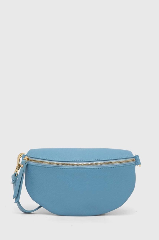 Answear Lab borseta de piele uni albastru 565.HKK