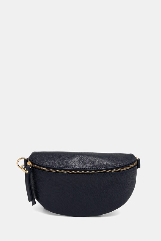Answear Lab borseta de piele uni bleumarin 565.HKK