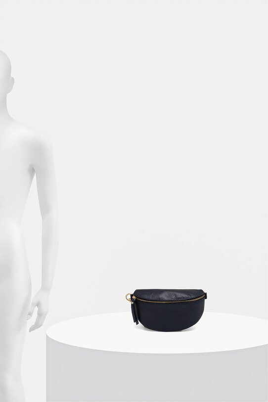 Answear Lab borseta de piele 565.HKK bleumarin