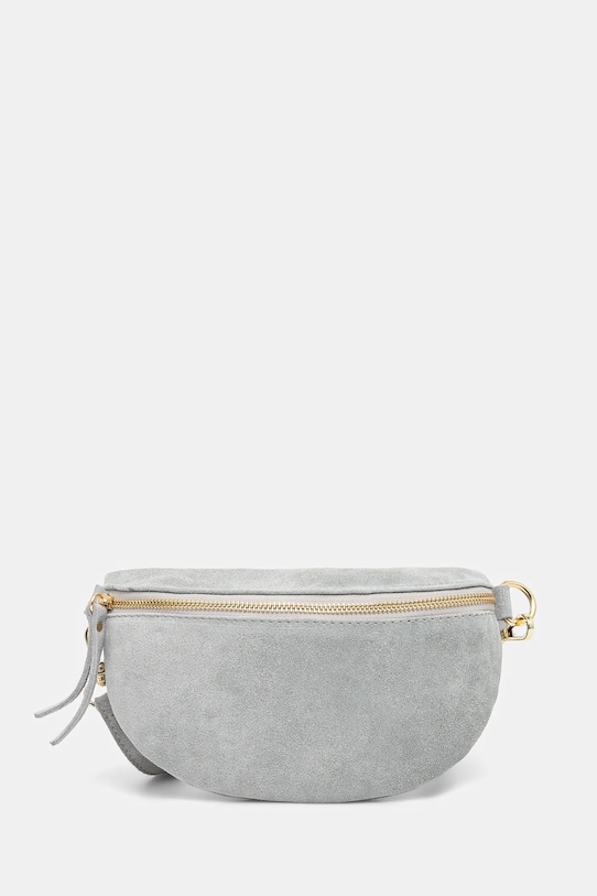 Замшевая сумка на пояс Answear.LAB замш голубой 683.HKK