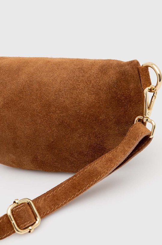 Accesorii Answear Lab borsetă de piele intoarsa 683.HKK bej