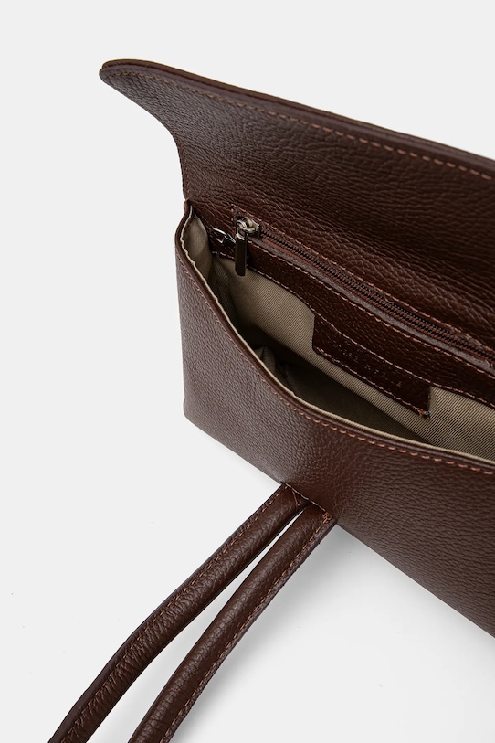 Kožená kabelka Answear Lab 864.HKK hnědá