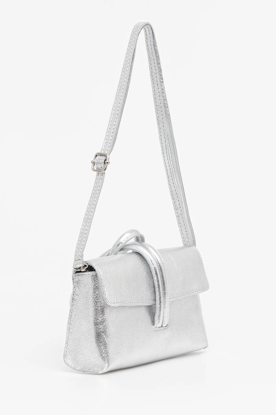 Answear.LAB torebka skórzana 864.HKK srebrny WW25