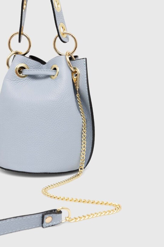 Accesorii Answear Lab poseta de piele 926.HKK albastru