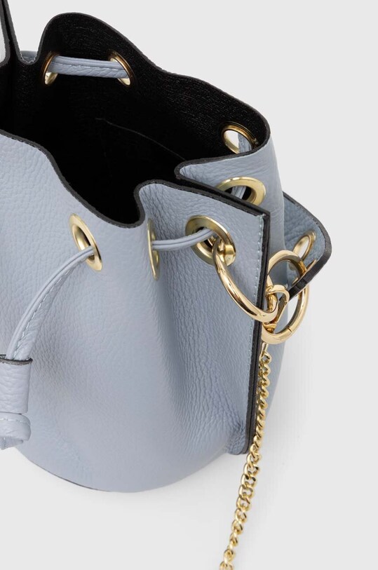 Answear Lab poseta de piele 926.HKK albastru