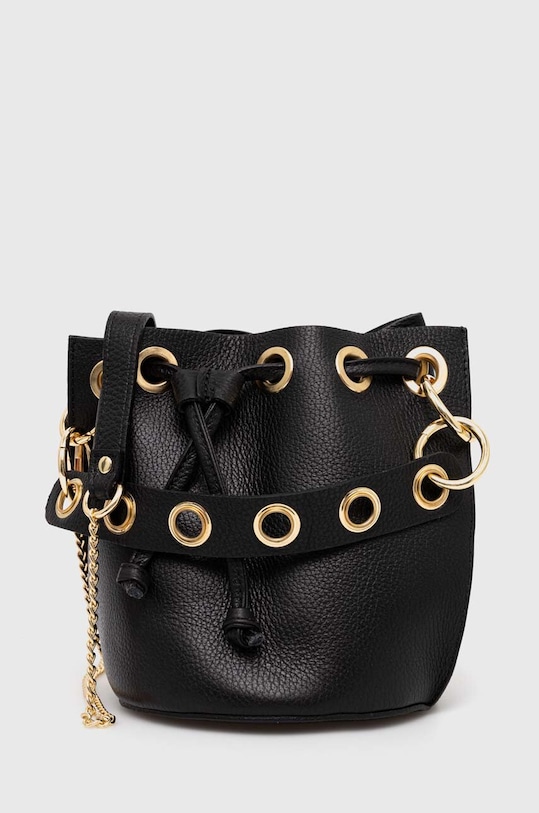 Kožená kabelka Answear.LAB čierna 926.HKK