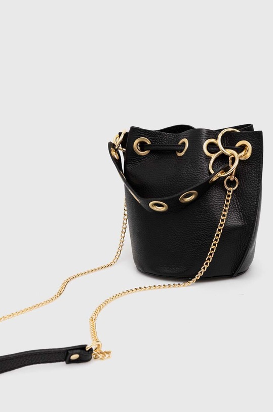 Doplnky Kožená kabelka Answear.LAB 926.HKK čierna