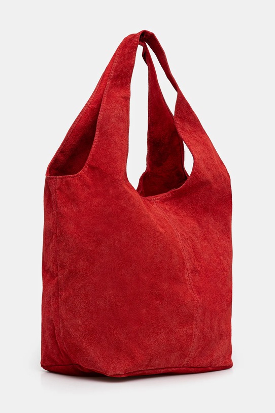 Answear Lab geanta de mana din piele intoarsa 766.HKK rosu WW25