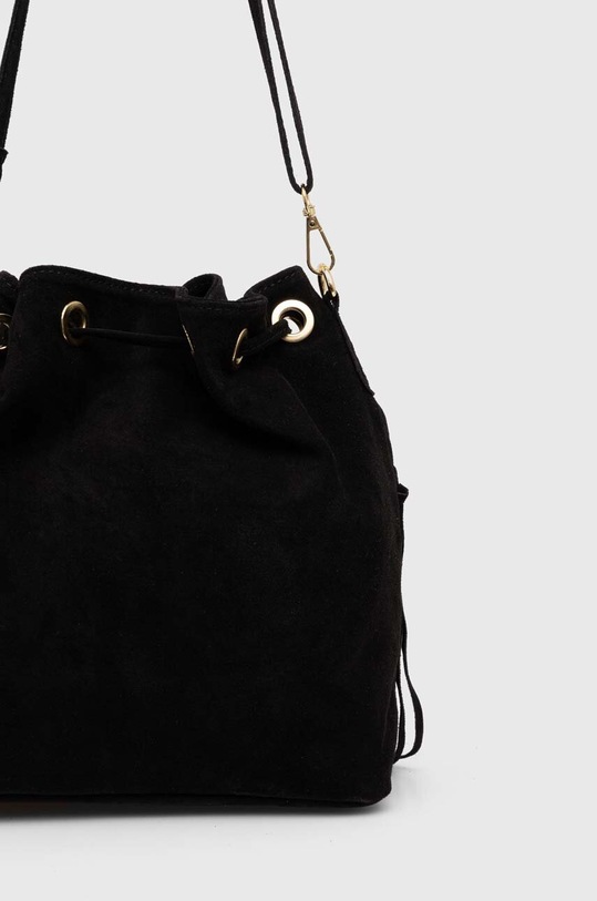 Akcesoria Answear.LAB torebka zamszowa 721.HKK czarny