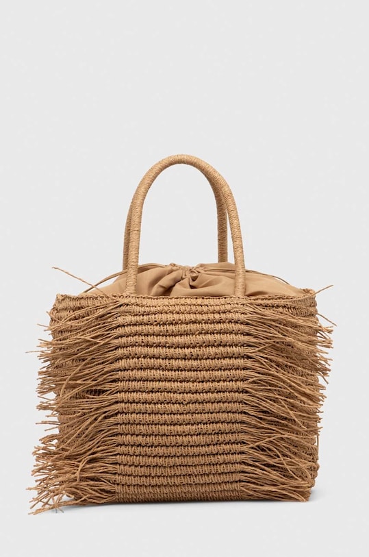 Plážová taška Answear.LAB nezmestí A4 béžová b8228.fh