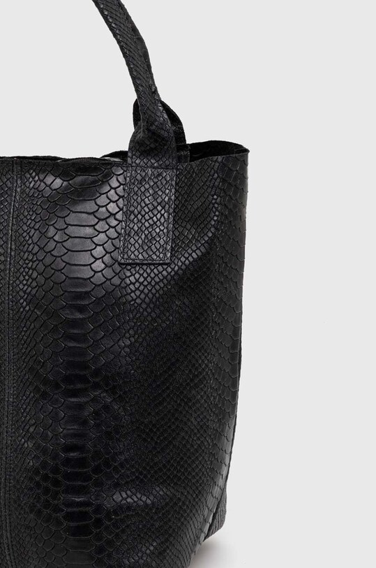 Δερμάτινη τσάντα Answear.LAB μαύρο 579.HWK