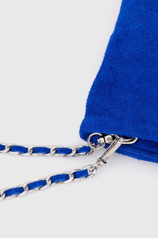 Accesorii Answear Lab geanta de mana din piele intoarsa 594.HWK albastru