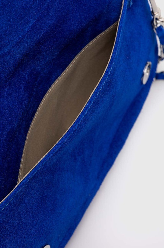 Answear Lab geanta de mana din piele intoarsa 594.HWK albastru