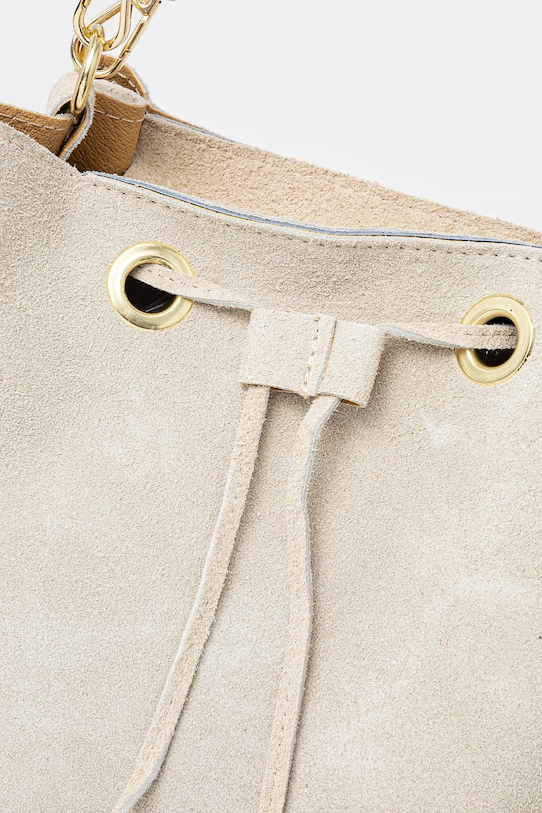 Akcesoria Answear.LAB torebka zamszowa 793.HWK biały