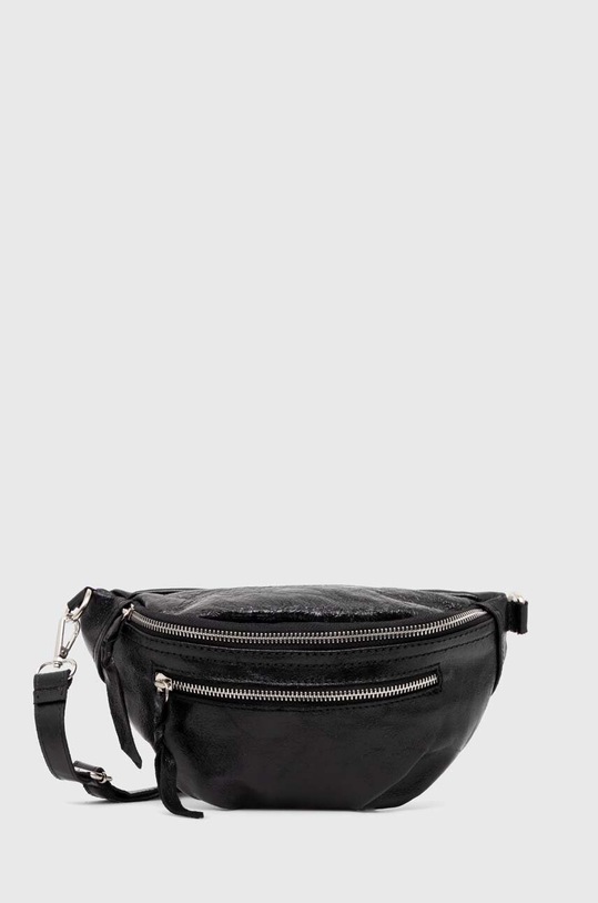 Answear Lab borseta de piele uni negru 7175.fh