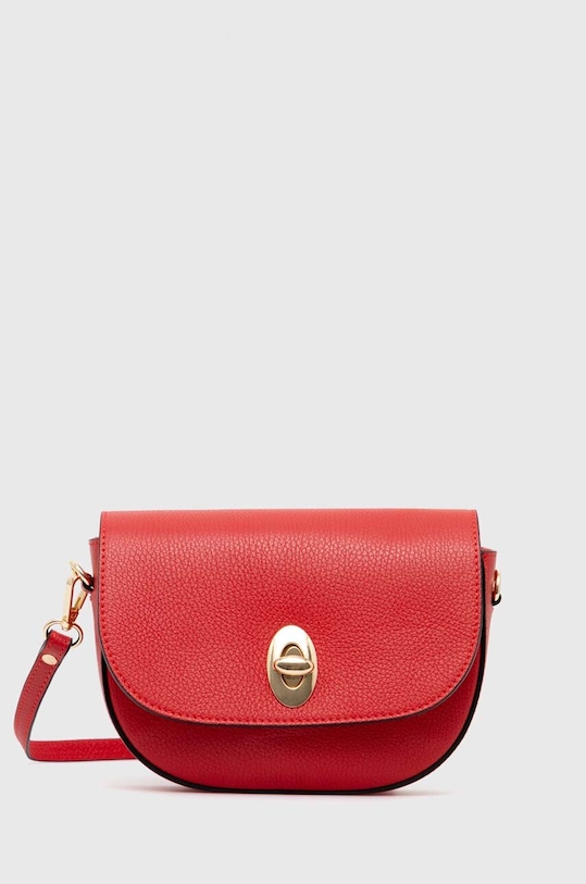 Kožená kabelka Answear.LAB přírodní kůže červená it0386.FKK