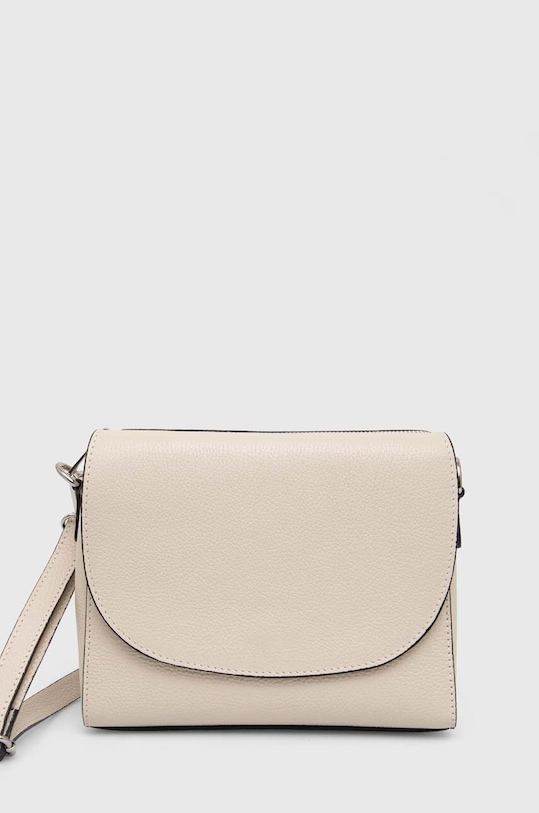 Answear Lab torebka skórzana skóra licowa beżowy 833.IKK