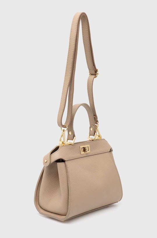 Answear.LAB torebka skórzana 952.HWK beżowy WA00