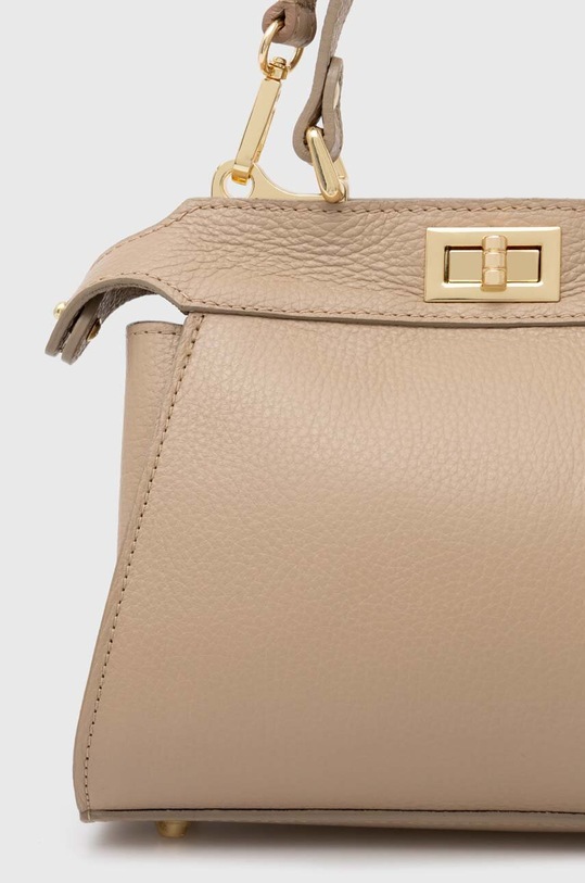 Akcesoria Answear.LAB torebka skórzana 952.HWK beżowy