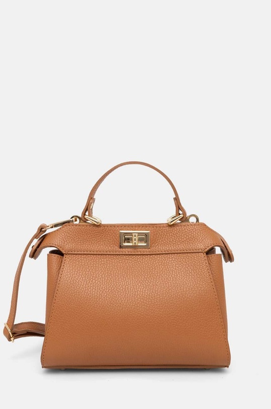 Answear.LAB torebka skórzana skóra licowa brązowy 952.HWK