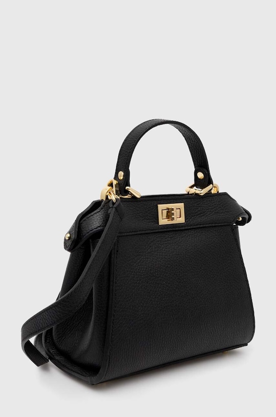 Δερμάτινη τσάντα Answear.LAB 952.HWK μαύρο WA00