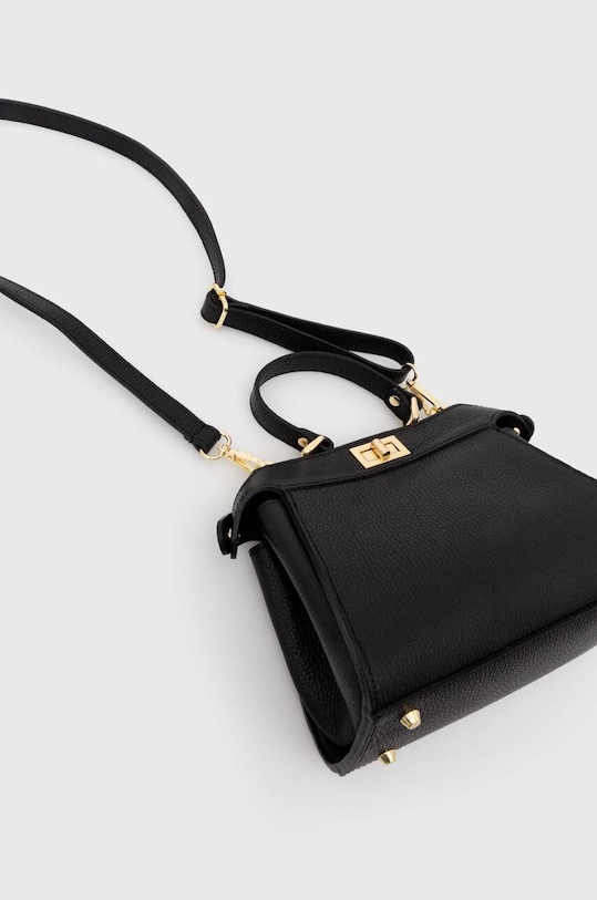 Δερμάτινη τσάντα Answear.LAB μαύρο 952.HWK