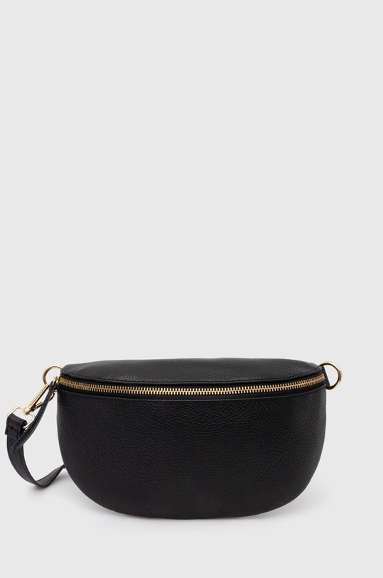 Δερμάτινη τσάντα φάκελος Answear.LAB λείο δέρμα μαύρο 857.HWK