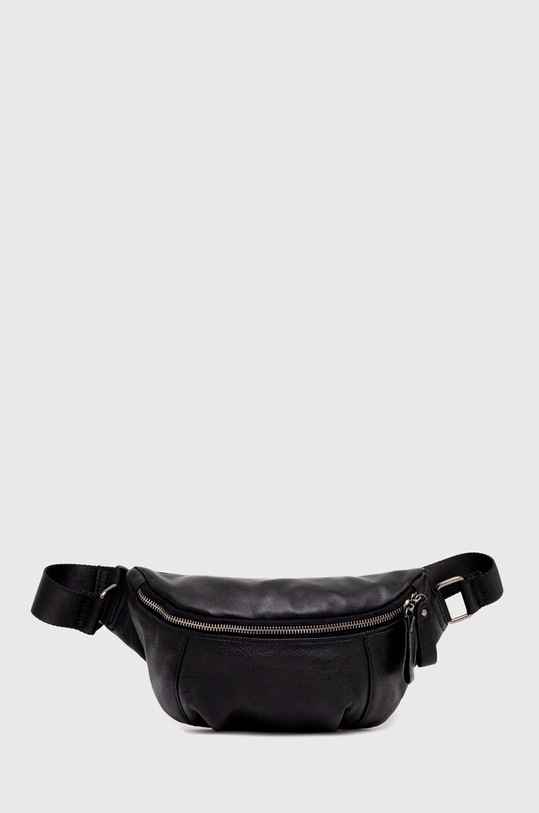 Answear Lab borseta de piele uni negru 4235.cdb