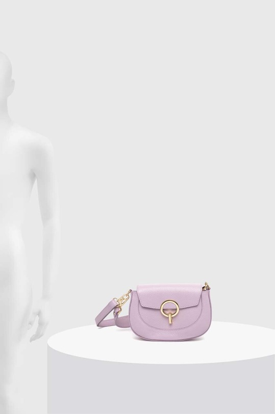 Answear Lab torebka skórzana 347.fkk fioletowy