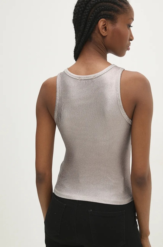 Ruházat Answear LAB top REBEL 6000.1.tjs ezüst