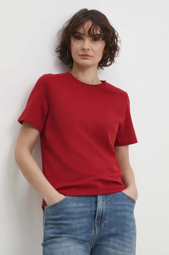 Answear Lab t-shirt regular czerwony 31535.fjs