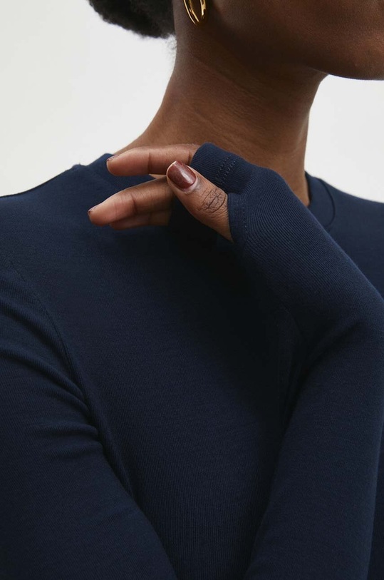 Tričko s dlouhým rukávem Answear.LAB 5068.TKK námořnická modř