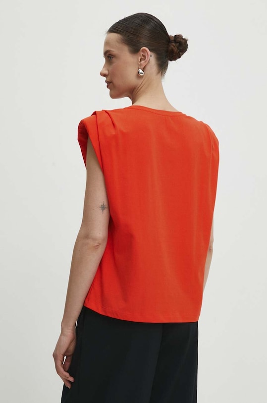 Odzież Answear Lab t-shirt w24S.Lf.050492.tjs czerwony