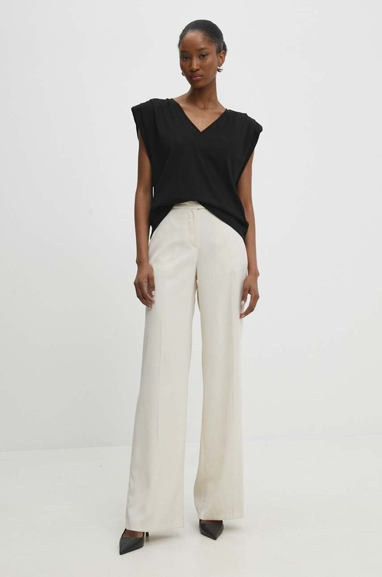 Answear Lab t-shirt w24S.Lf.050492.tjs czarny WW24