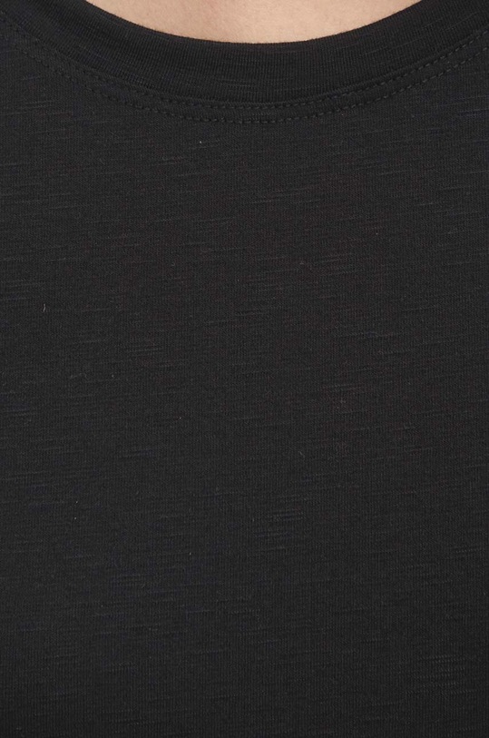 Answear Lab t-shirt z lnem E24.72.FKK czarny