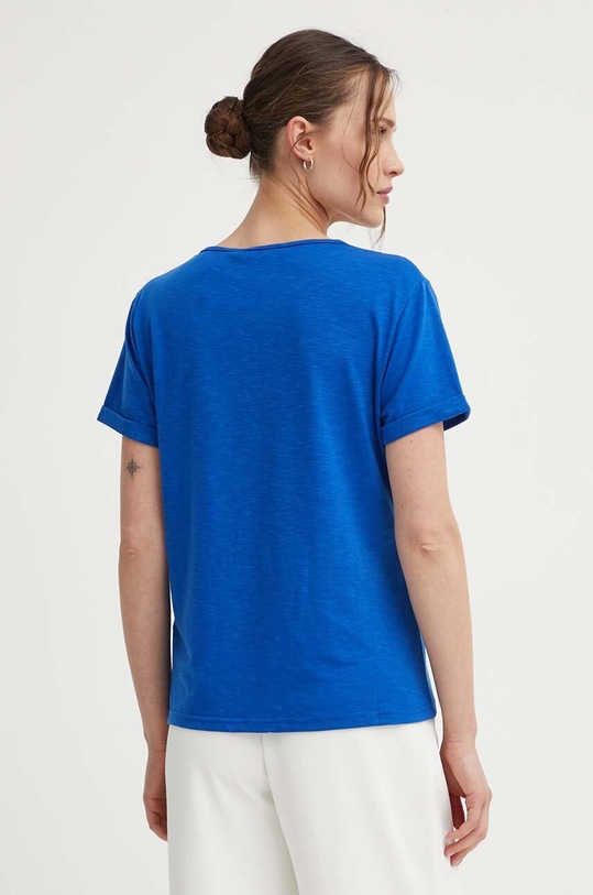 Odzież Answear Lab t-shirt z lnem E24.73.FKK niebieski