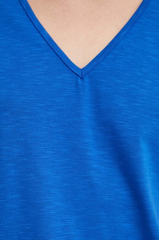 Answear Lab t-shirt z lnem E24.73.FKK niebieski