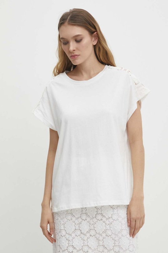 Одежда Хлопковая футболка Answear.LAB WH236.HWK белый