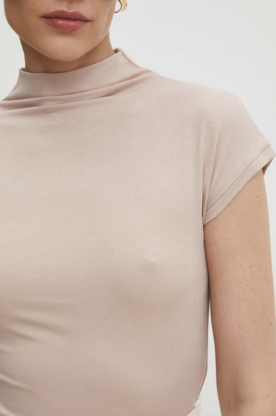 Answear Lab t-shirt 5132.FKK beżowy