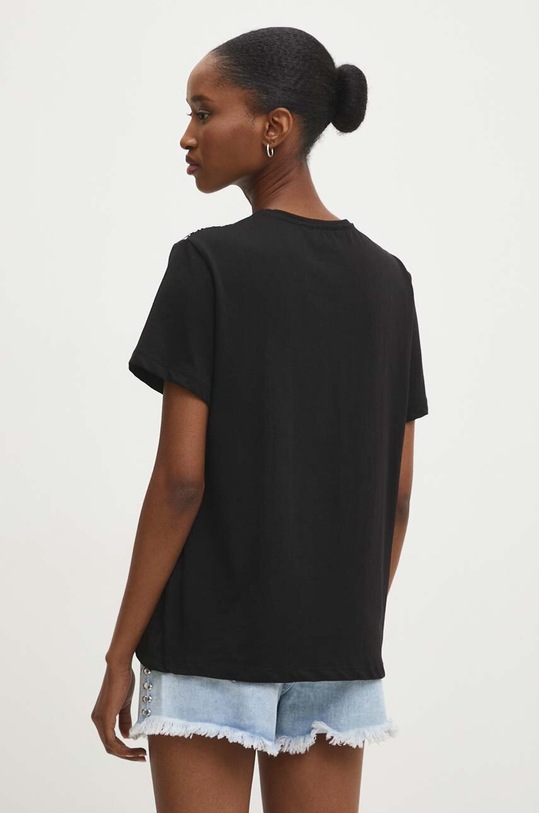 Odzież Answear Lab t-shirt bawełniany sng.tsd02m.tjs czarny