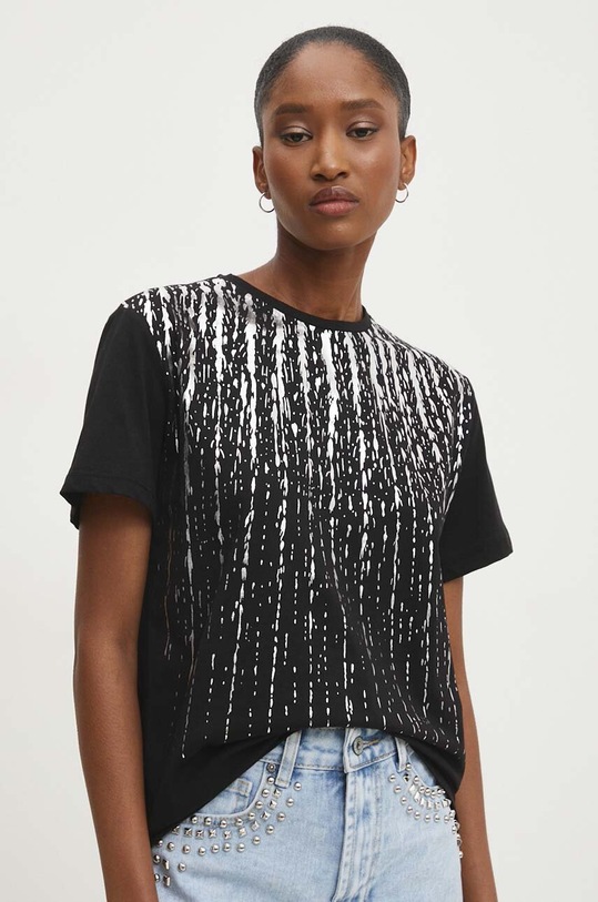 Answear Lab t-shirt bawełniany czarny sng.tsd02m.tjs