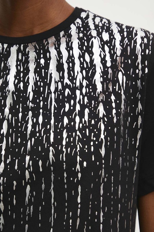 Answear Lab t-shirt bawełniany sng.tsd02m.tjs czarny