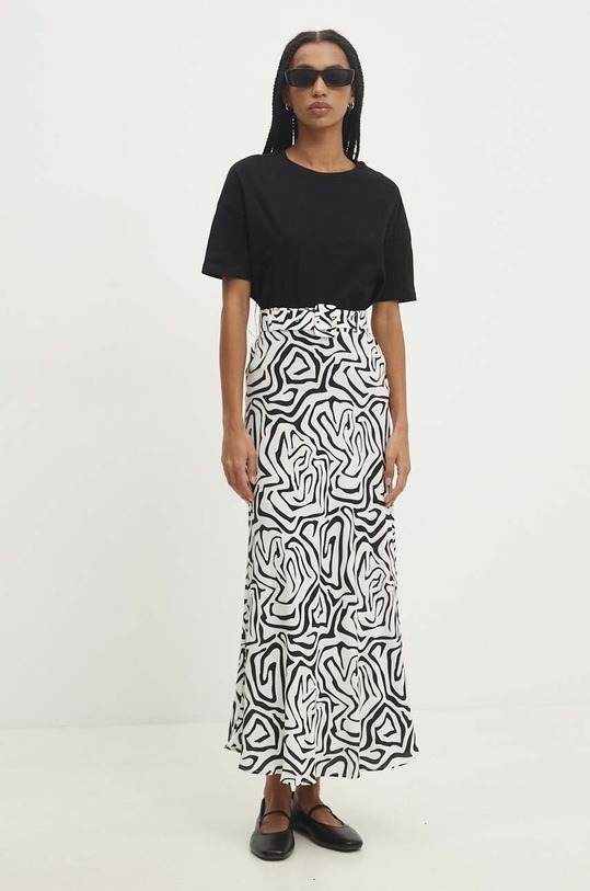 Answear Lab t-shirt bawełniany 3683.tjs czarny WW24